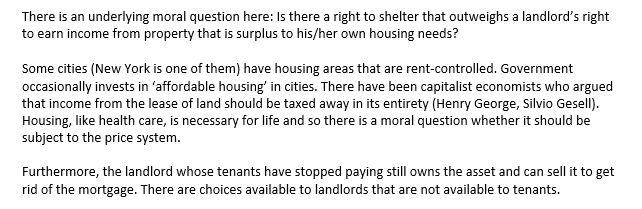 There is an underlying moral question here: Is