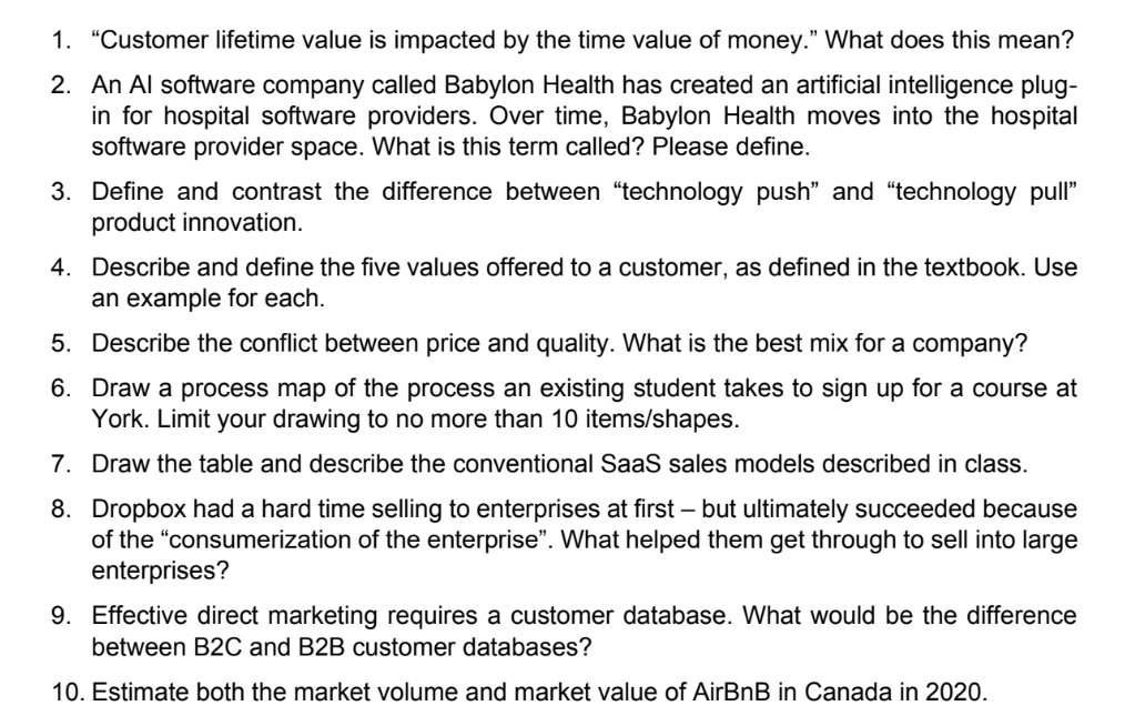 1. Customer lifetime value is impacted by the