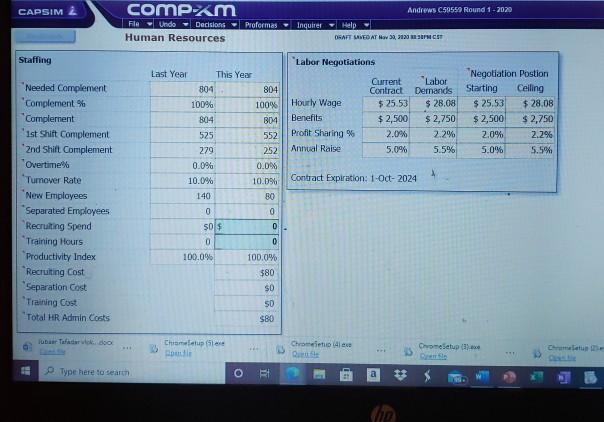 CAPSIM 2 comp-am File - Unde Decisions Human