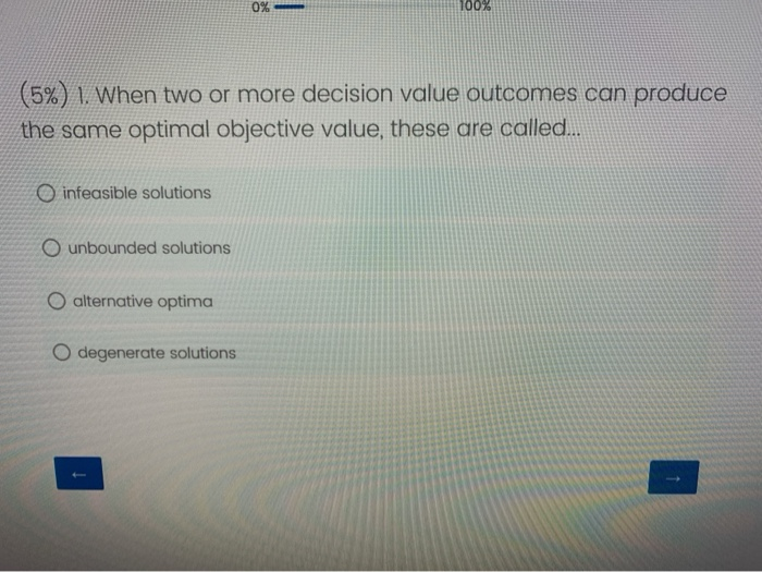 0% 100% (5%) 1. When two or more decision value