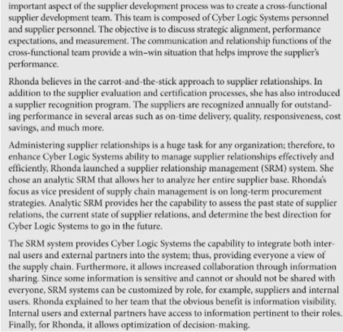 1. Based on the supplier scorecard, what