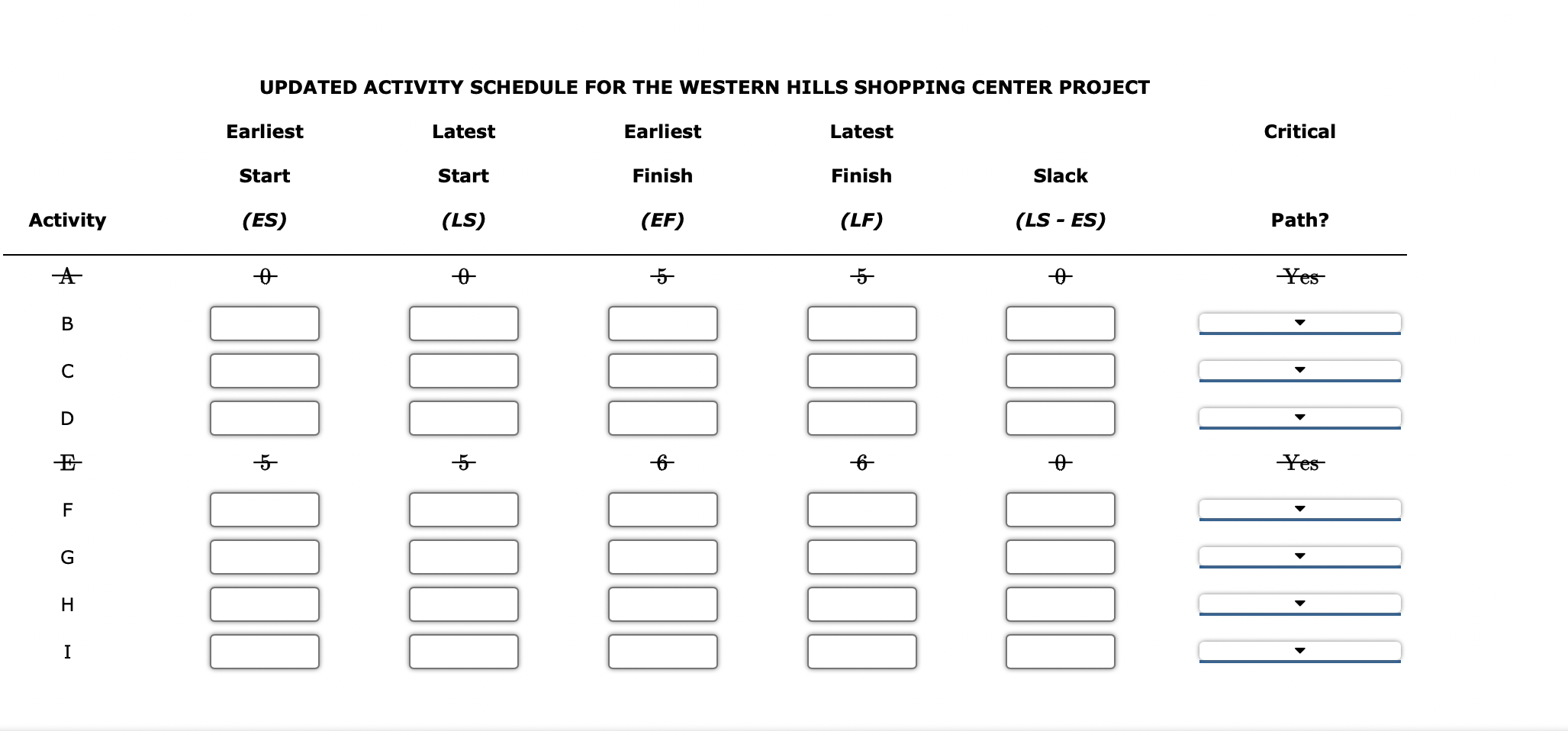 Problem 9-05 (Algorithmic) Consider the Western