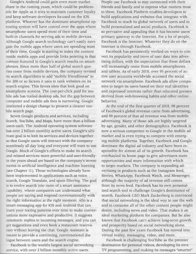 Answer the case study questions: Compare the