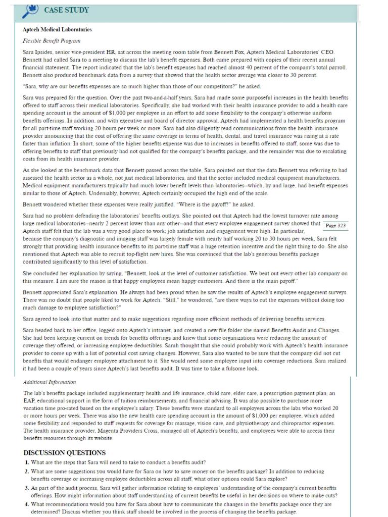 CASE STUDY Aptech Medical Laboratories Flexible