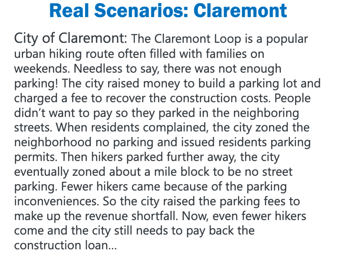 Real Scenarios: Claremont City of Claremont: The