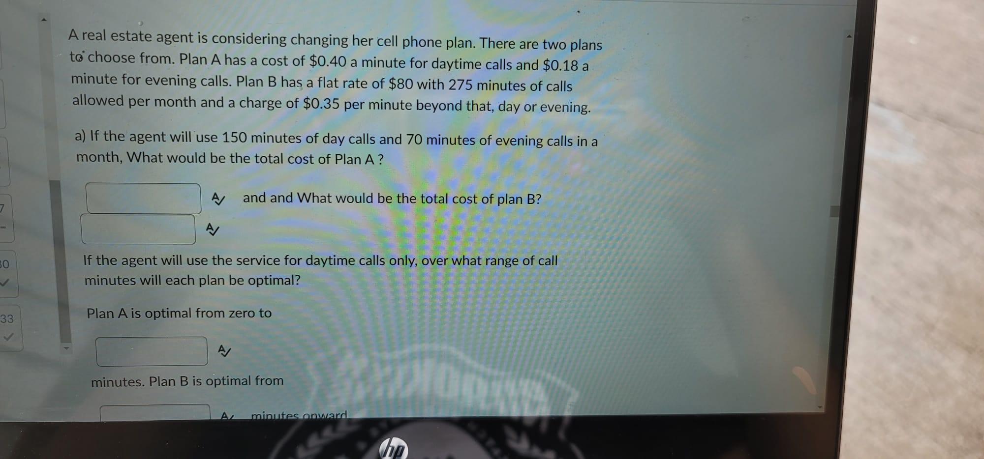 asnswer all The operations manager for a local