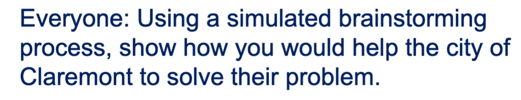 Real Scenarios: Claremont City of Claremont: The