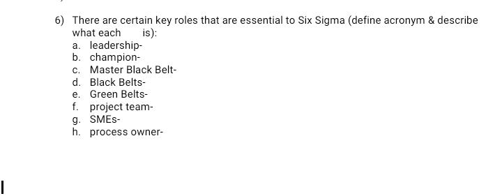 Please you have to do complete this question. 6)