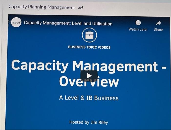 in two paragraphs define capacity planning, and