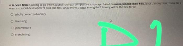 which us the correct answer? wants to avoid