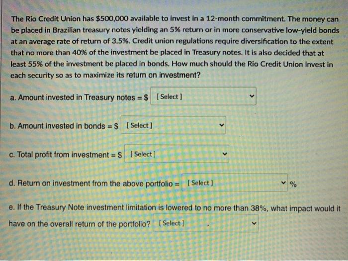 The Rio Credit Union has $500,000 available to