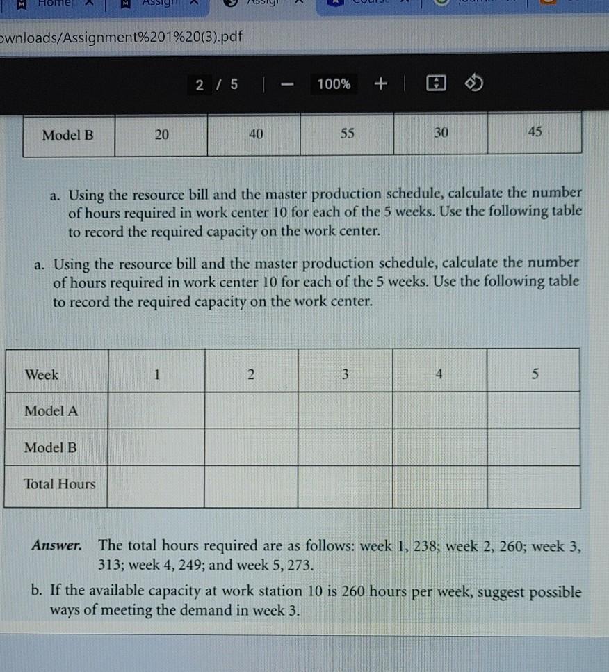 Assignment 1: TADT 3700 Operations Planning and