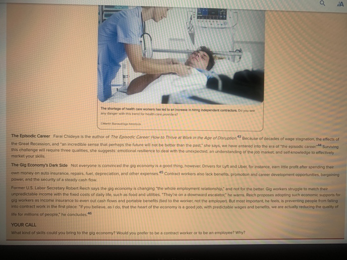 The Changing Job Market Please read the example