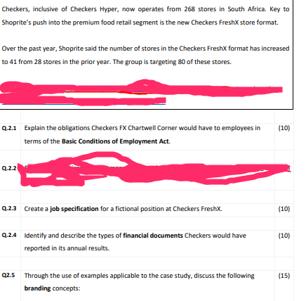 Consider the following case study, and then