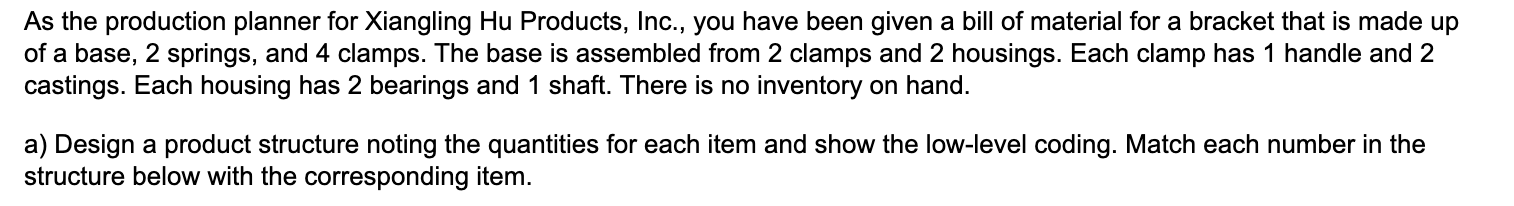 As the production planner for Xiangling Hu