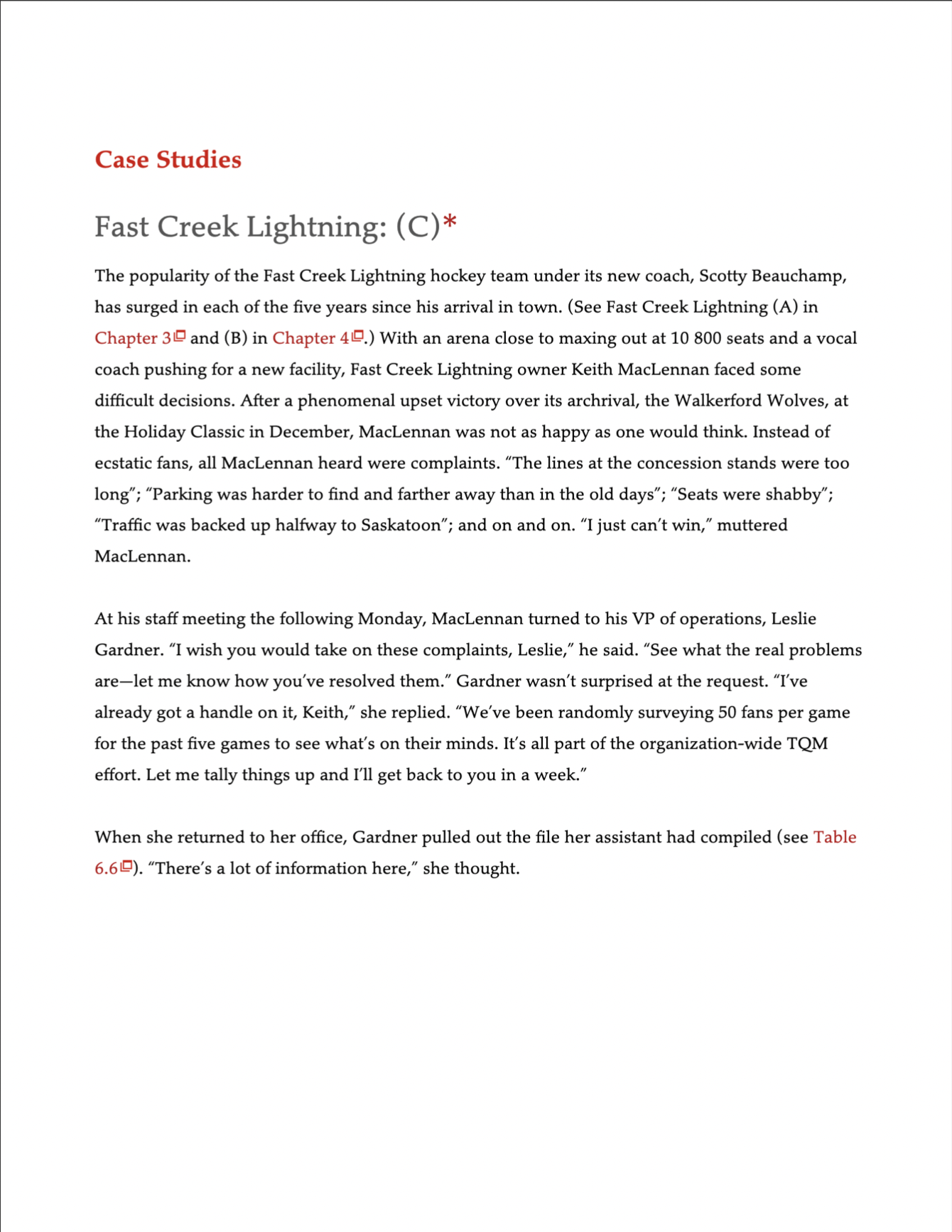 Fast Creek Lightning Case Study Please you excel
