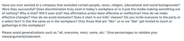 Help Please Have you ever worked at a company
