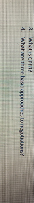 3. What is CPFR? 4. What are three basic