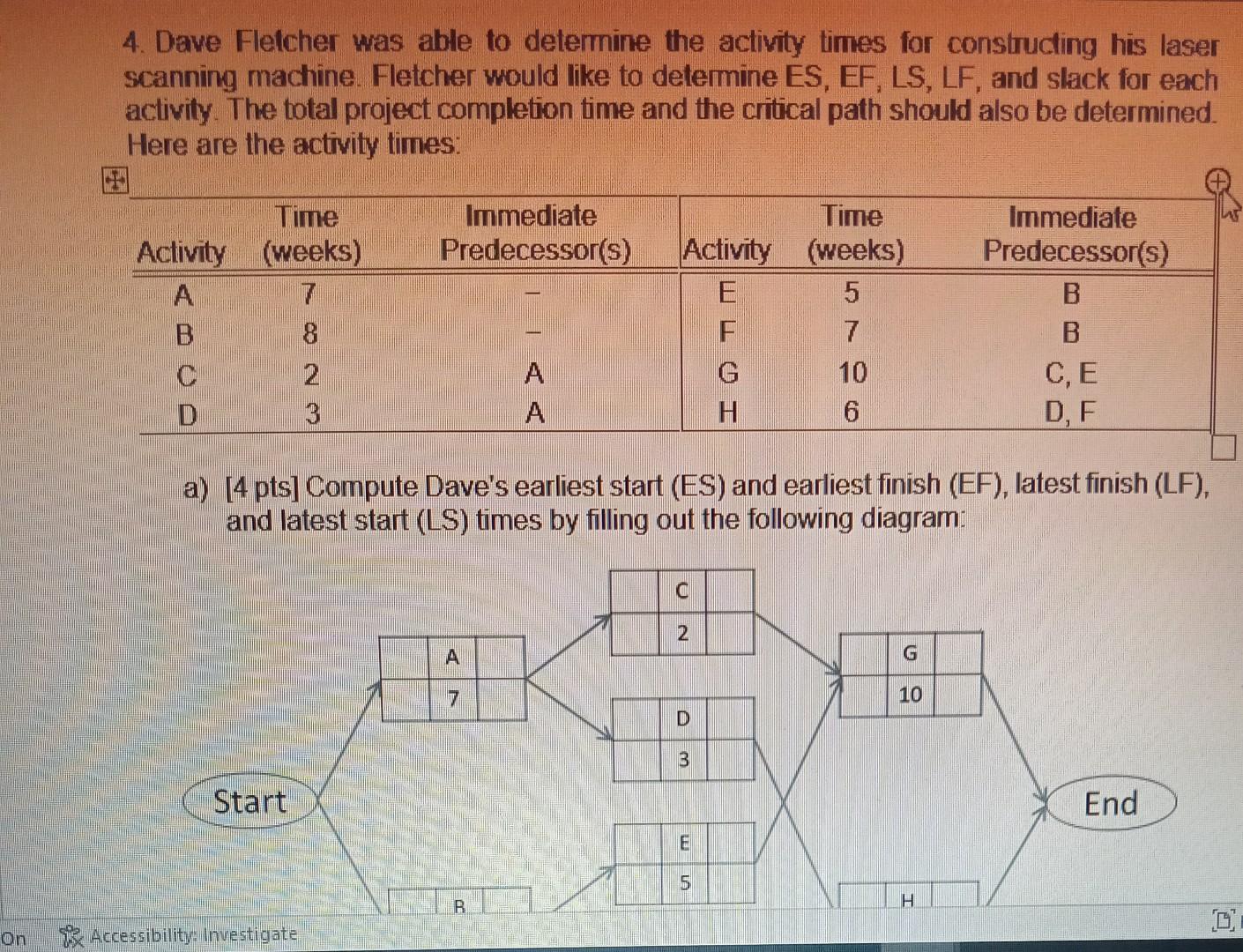 please label each section ABC etc 4. Dave
