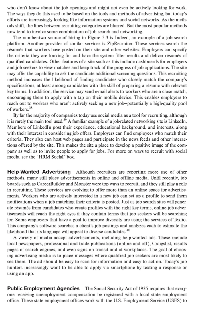 Assume that you decided to use external sources