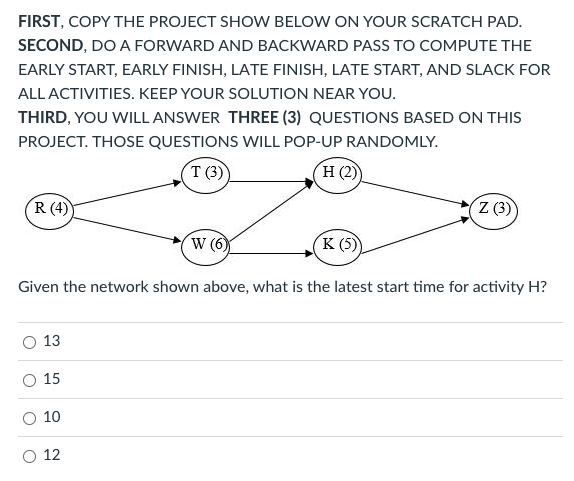 FIRST, COPY THE PROJECT SHOW BELOW ON YOUR