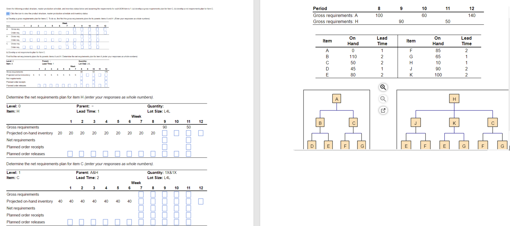 , states C, a them. C. 8 9 11 Given the following