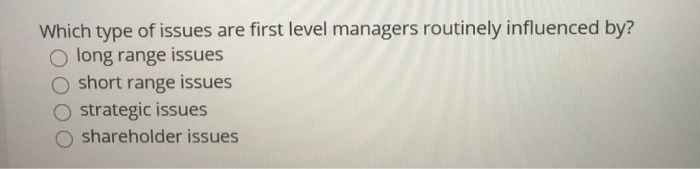 choose right answer thx Which type of issues are