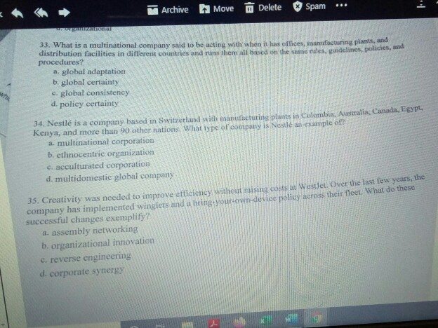 Archive Move m Delete Spam : ST 33. What is a