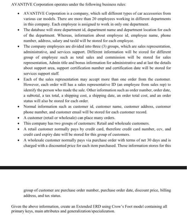 AVANTIVE Corporation operates under the following