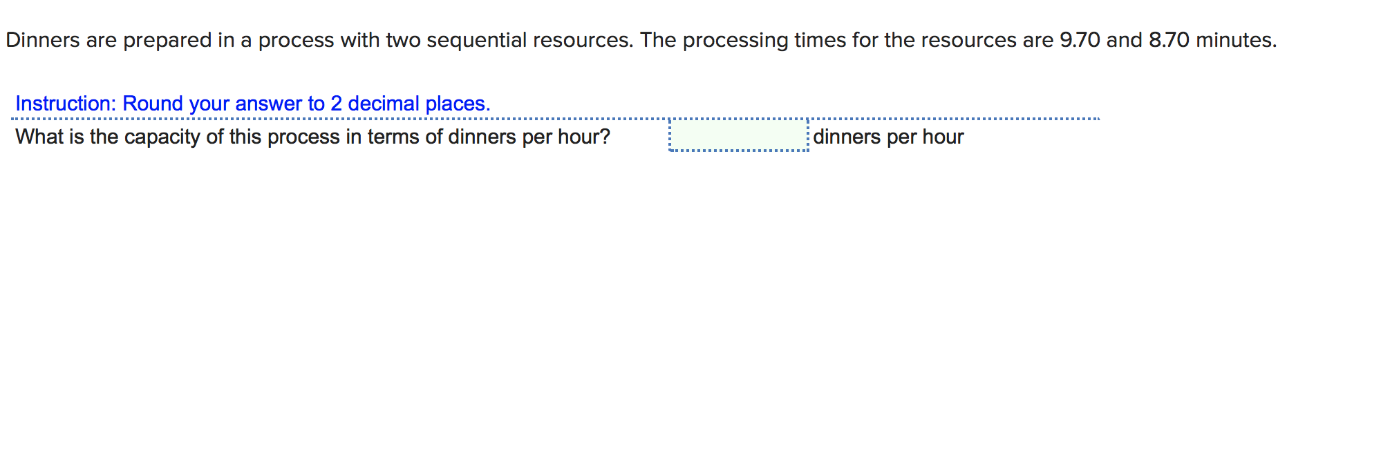 plz solve this Q with the explanations Dinners