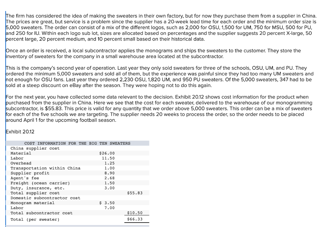 Big10Sweaters.com is a new company started last