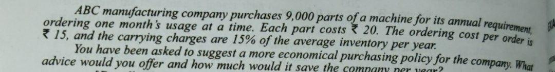 I need the answer as soon as possible ABC