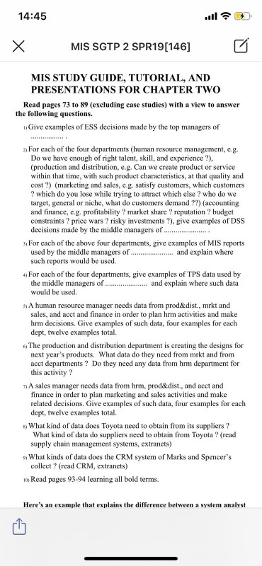 its mis course 14:45 MIS SGTP 2 SPR19[146] MIS