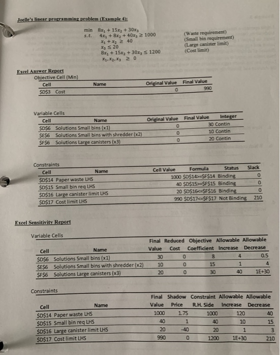 please show the steps and formulas Joelle's