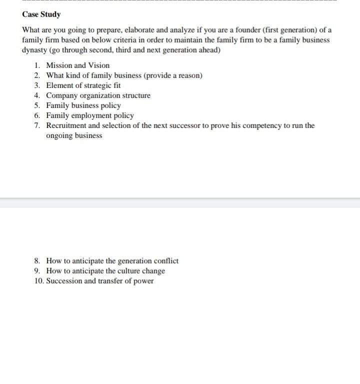 minimum 3 pages Case Study What are you going to