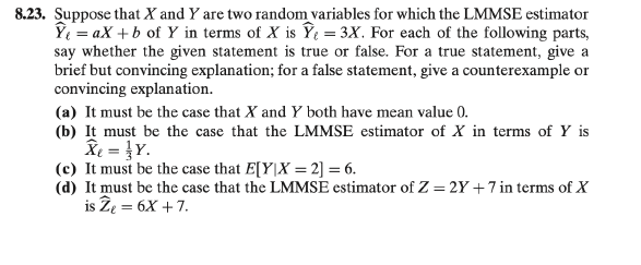 8.23. Suppose that X and Y are two random