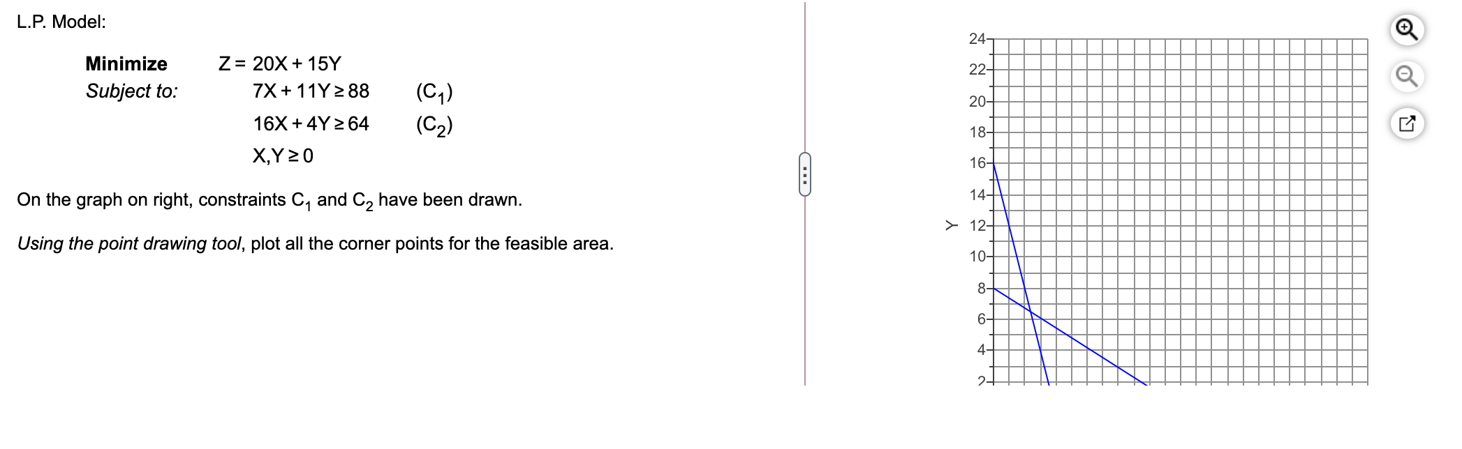 The Optimal Solution is: X = ? (round your