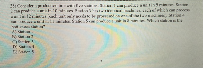 Consider the simple 3-station assembly line