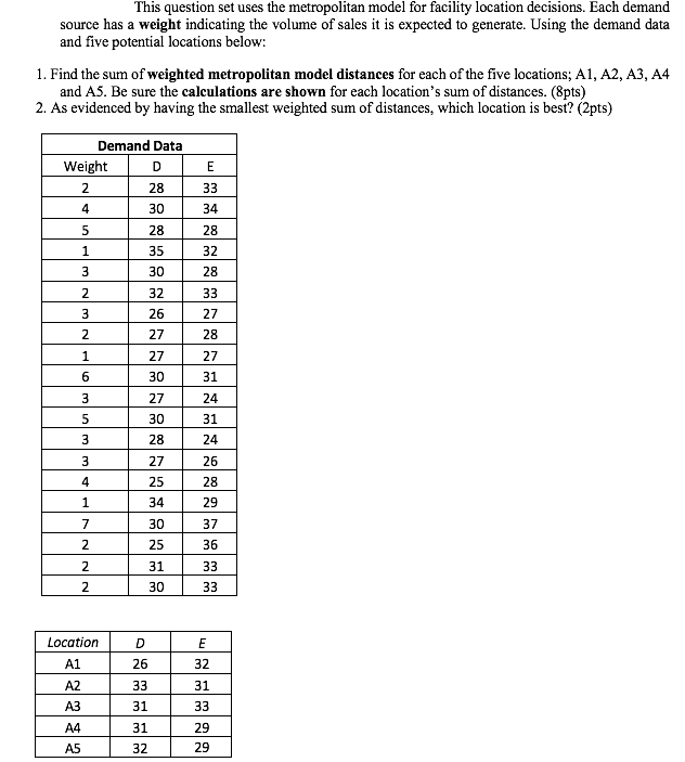 PLEASE USE EXCEL FOR QUESTION: PROVIDE VALUES AND