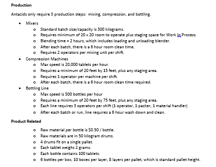 Please find Hours / Day (Manufacturing) , Cycle