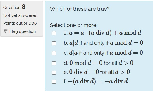 Given that 8 = 3 (mod 5) and 9 = 4 (mod 5), which