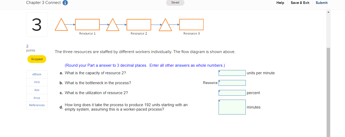 Chapter 3 Connect A Saved Help Save & Exit Submit