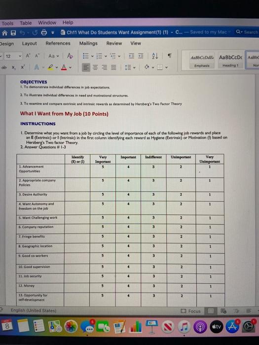 Q- Search Tools Table Window Help BU a Ch11 What