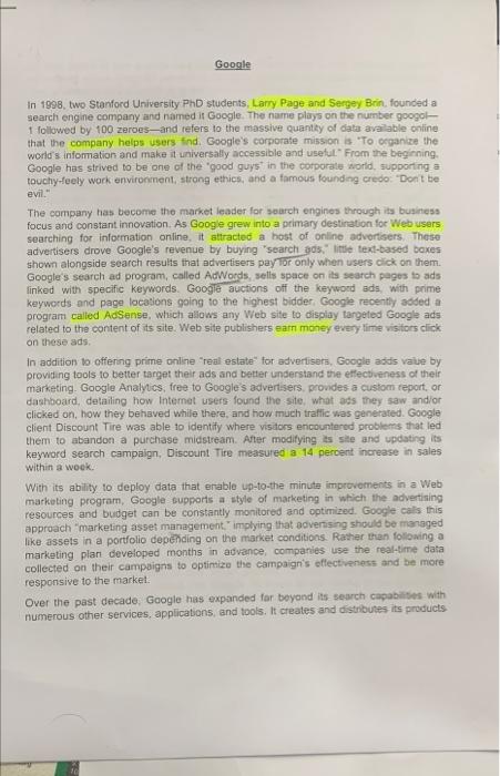 This is a case study for Marketing management