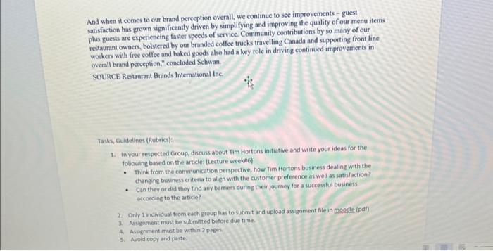 And when it comes to our brand perception