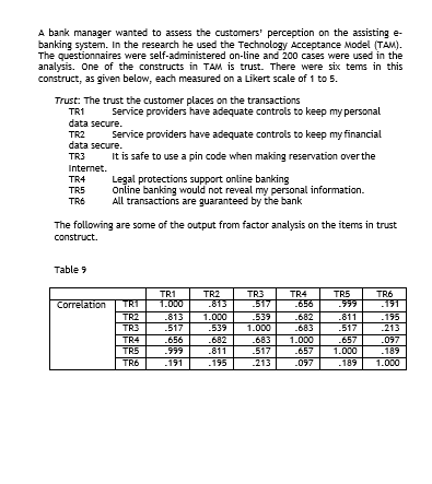 Type or paste question here A bank manager wanted