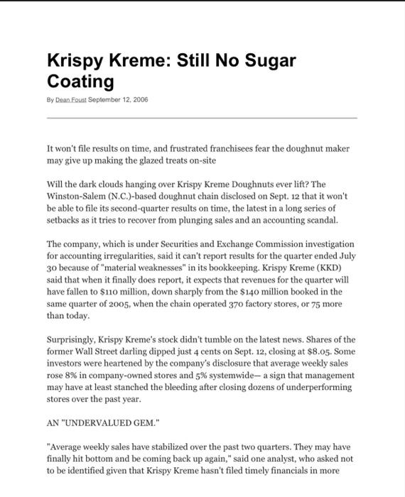 Need help answering #1-8 please, article attached