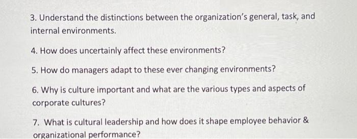 3. Understand the distinctions between the