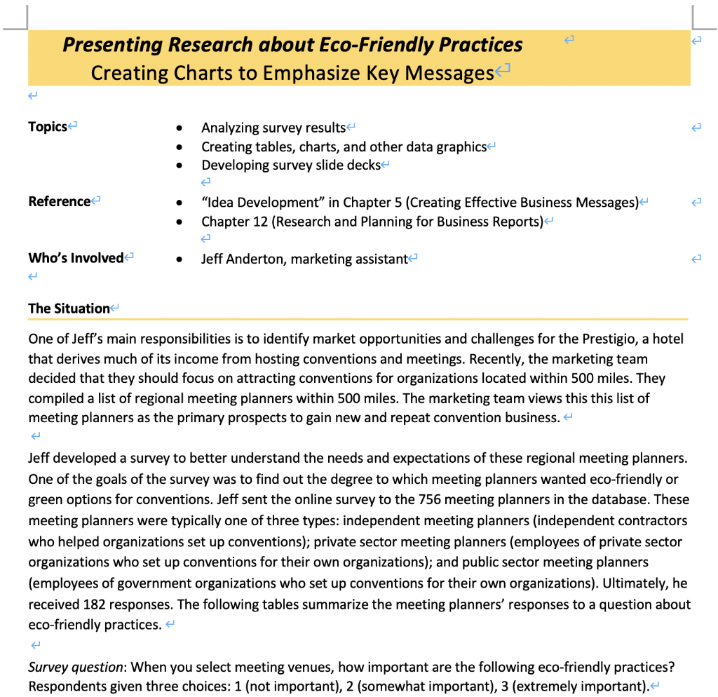 Analysis of each subject (Recycling program,