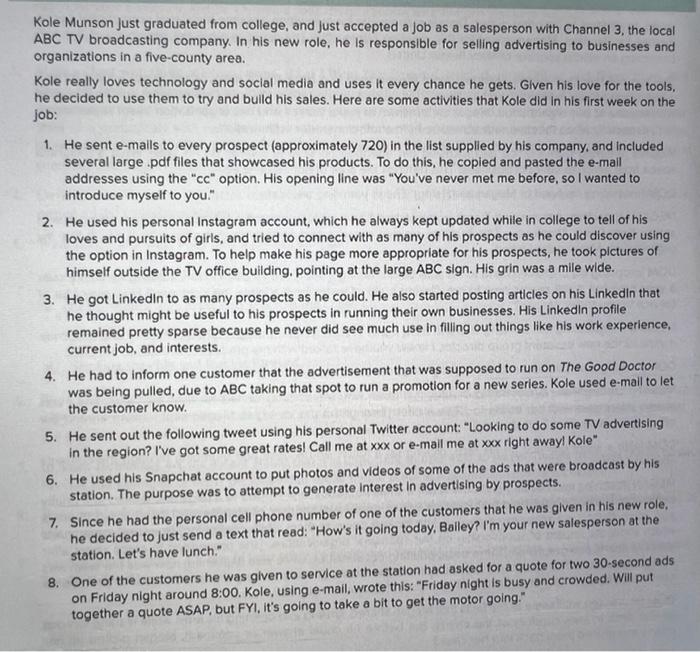 1. Given what you know about best practices,